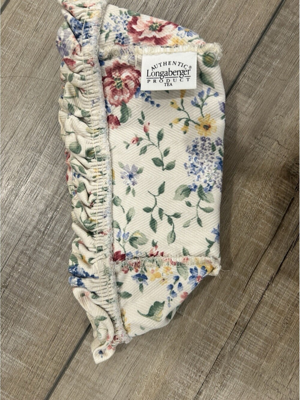 Longaberger Tea Small Key Basket Liner Spring Floral Fabric